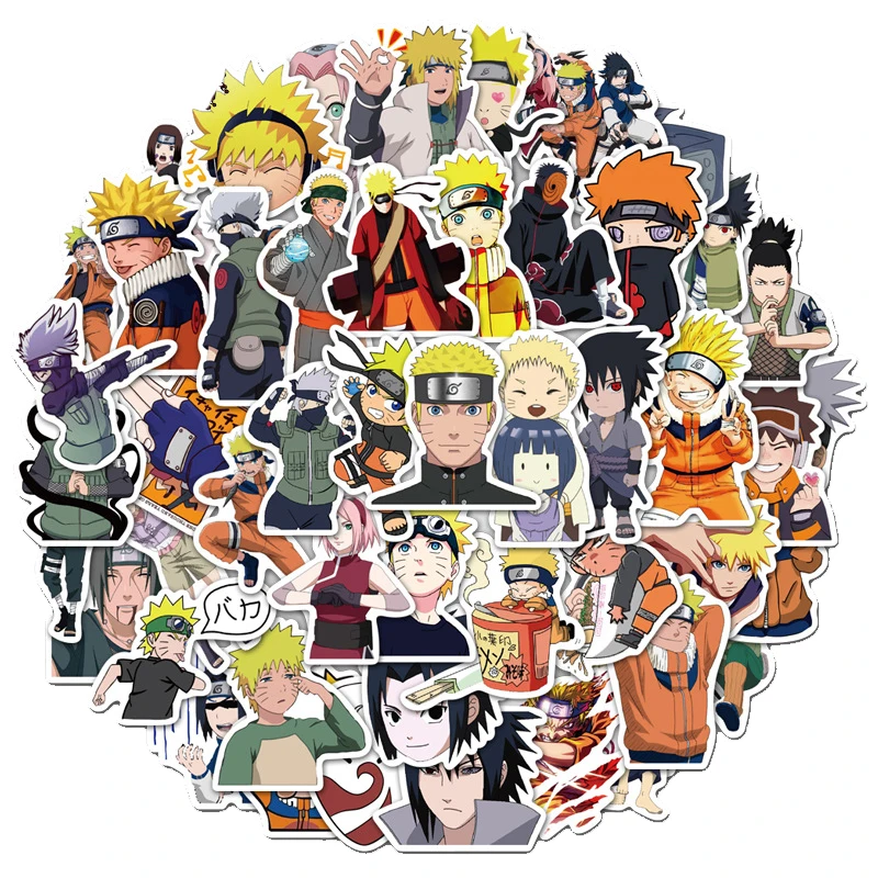 

20/30/50PCS Cartoon Anime Naruto Deco Stickers Waterproof Decorative Guitar Suitcase Skateboard Graffiti Sticker Kid Toy Gift