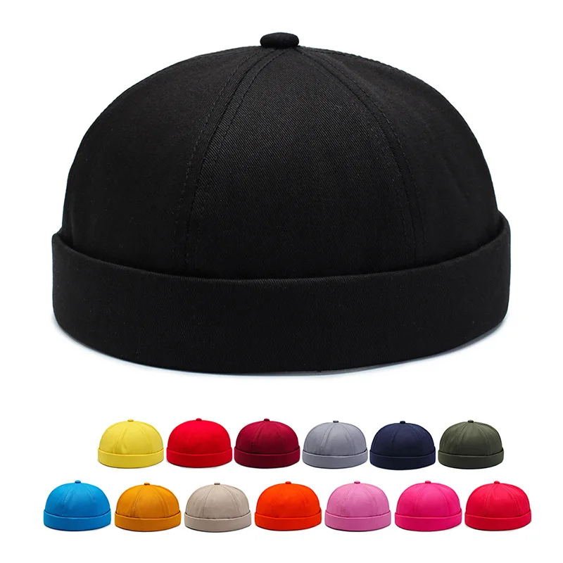 Summer Knit Mens Hat Skull Cap Men Beanie Short Brimless Baggy Melon Docker Fisherman Knitted Women | Аксессуары для одежды