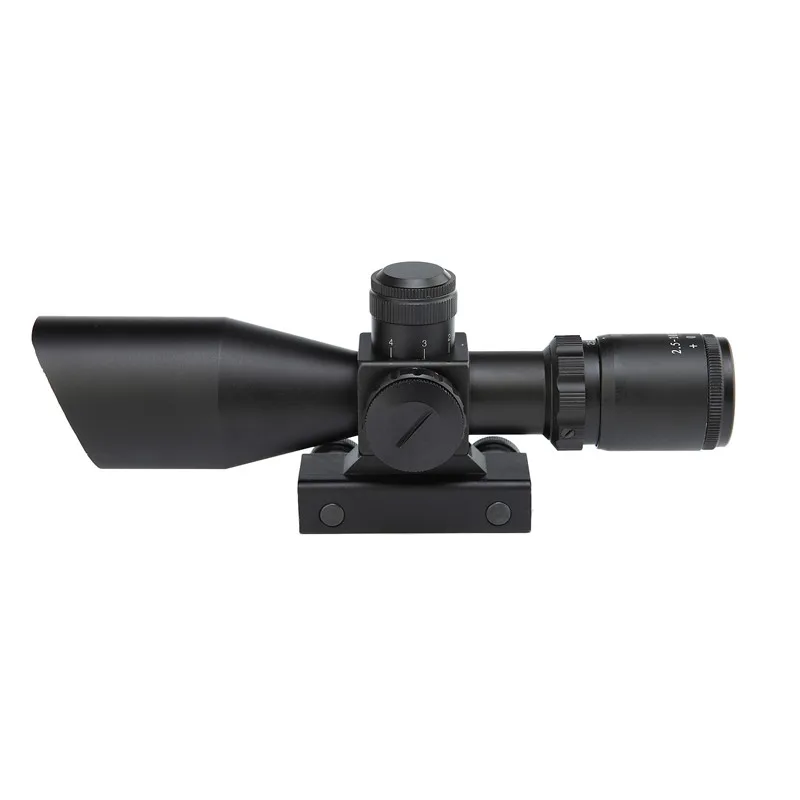 2,5-10x40 короткий прицел с двойной подсветкой для охоты Crosshair винтовочный оптический прицел