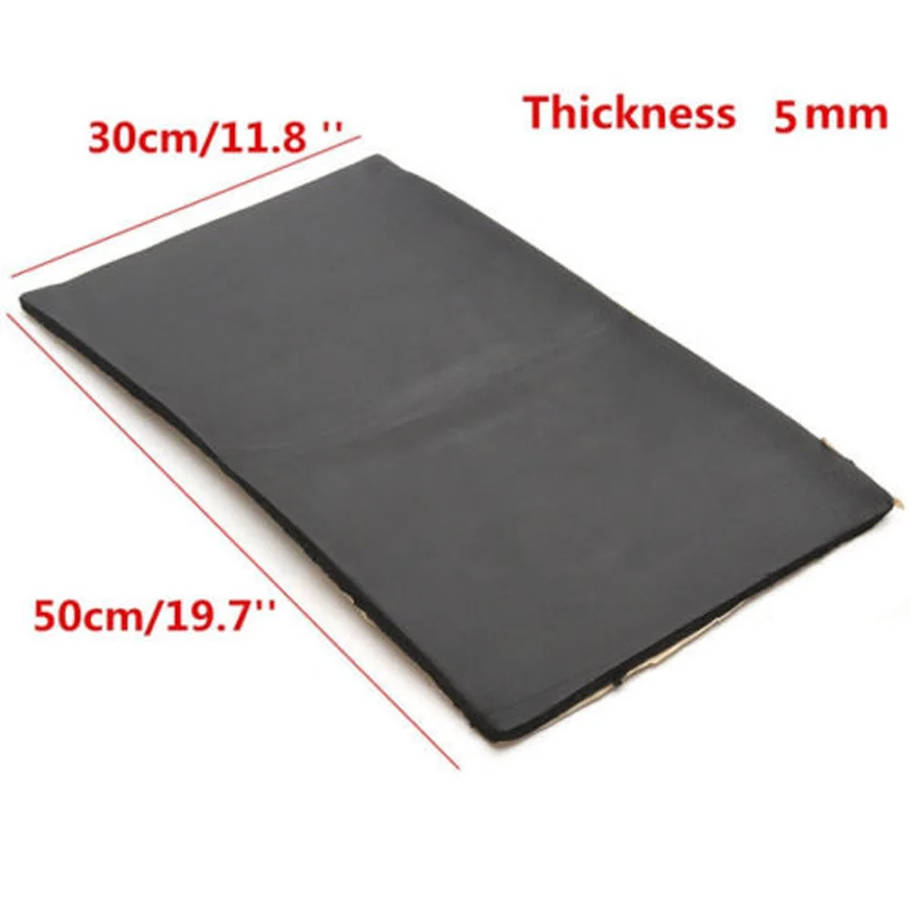 

30*50cm Car Sound Deadener Pad Sound Insulation Cotton Noise Proofing Deadening Mat For Hood Engine Closed Cell Foam Anti Noise