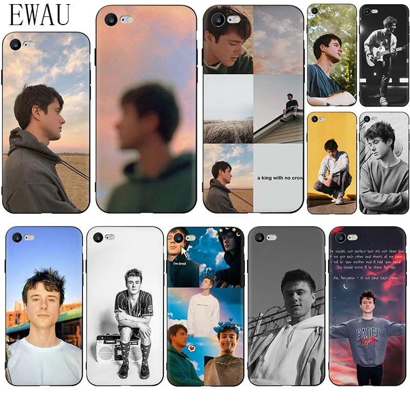 Мягкий силиконовый чехол для телефона EWAU Alec Benjamin для iPhone 5 5S SE 6 6s 7 8 plus X XR XS 11 Pro Max