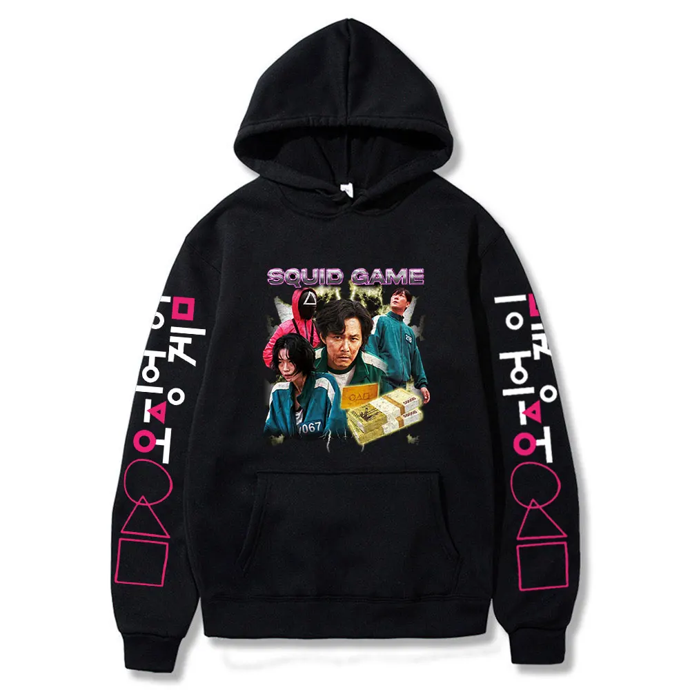 

Korea TV Series Squid Game Costume Men Hoodie Women Sweatshirt Boys Girls Cosplay Costume LeeJung-Jae 456 067 Tracksuit Hoodies