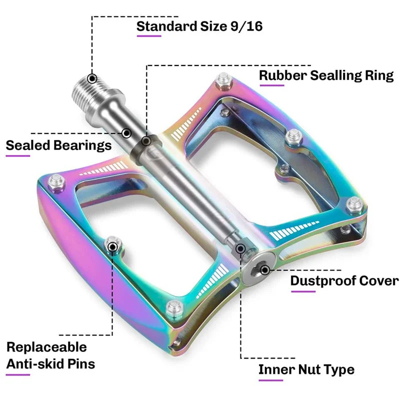 9/16 &quotгерметичный подшипник Плоские Педали для горного велосипеда дорожный
