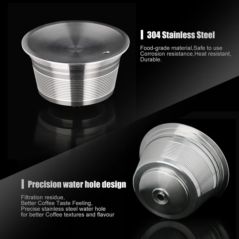 2Pcs Reusable Coffee Capsule Filter Baskets Refillable Dripper for Nestle Machines Kitchen Accessories |