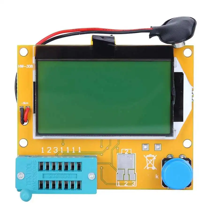 Тестер транзисторов Checker Графический LCR T4 ESR счетчик SCR 12864 LCD|Мультиметры| |