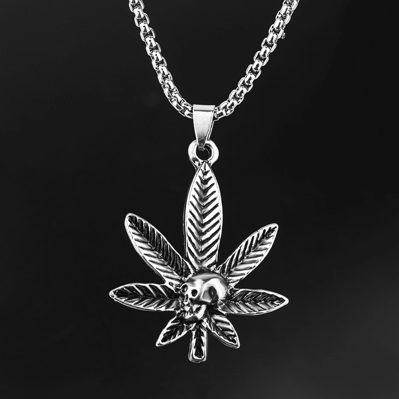 Ожерелье мужское в стиле хип-хоп модное ювелирное изделие серебряного цвета с