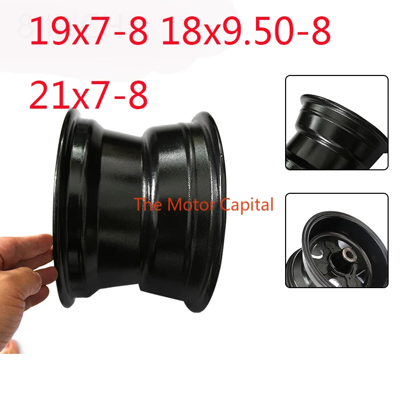 

8 inches front and rear wheel hub suitable for Atv quad ATV karting 19x7-8 18x9.50-8 21x7-8 tubeless tire