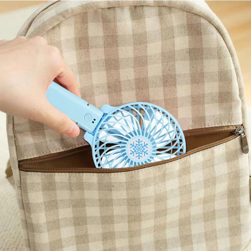 

Mini-USB Desktop Fan Portable Handheld Rechargeable Built-in Battery 1200mAH Home Portable Air Cooling Fan Mini Desk Fan Cool 2