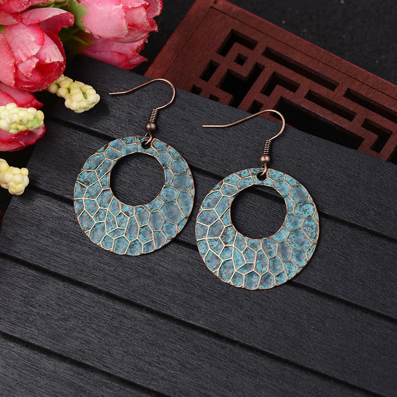 Женские Висячие серьги CARTER LISA геометрические из сплава с гравировкой