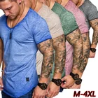 E-BAIHUI Для мужчин хип бедра футболка мужская Фитнес Бодибилдинг футболка s топы slim fit High Street уличной Футболки Плюс Размеры ST330