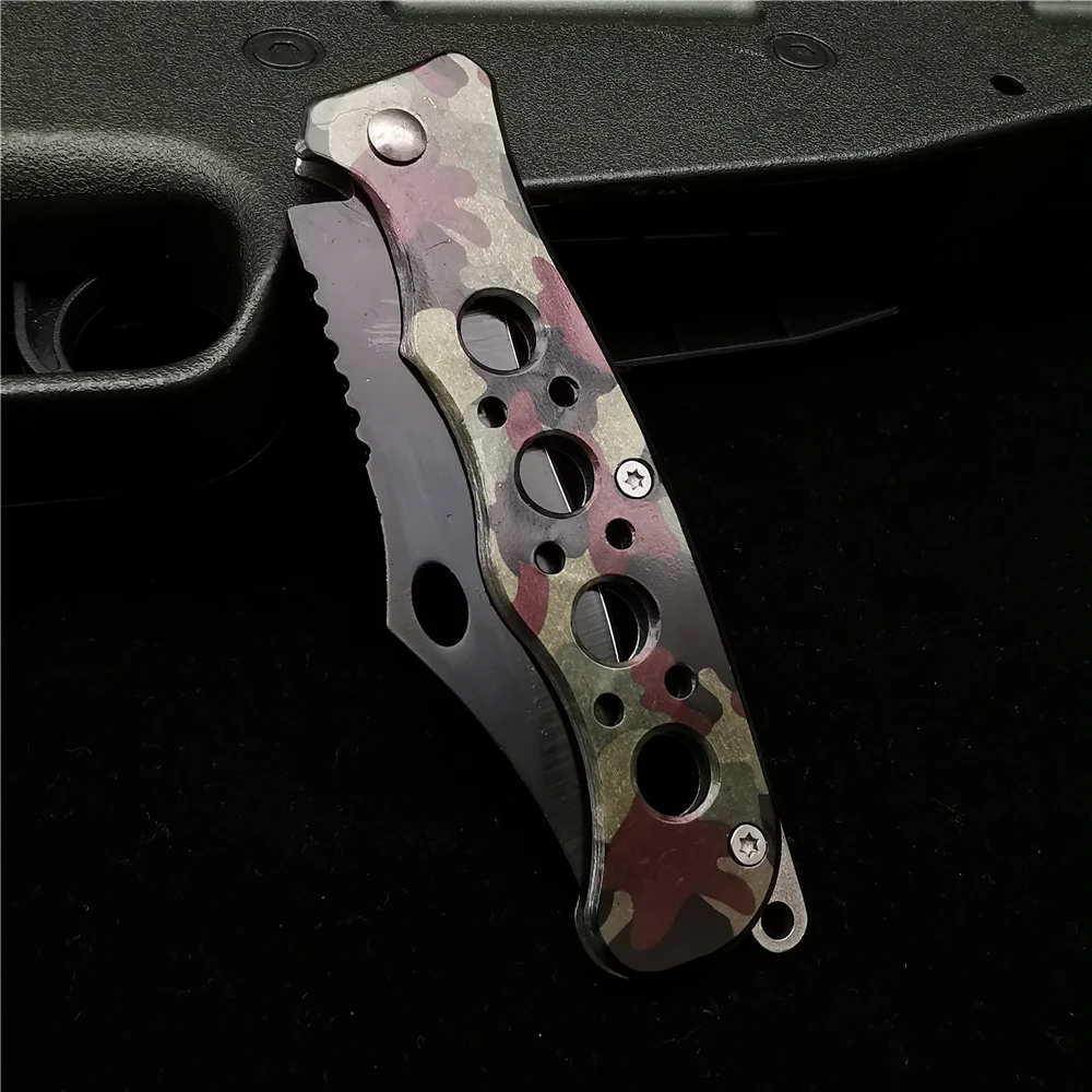 Складной нож карманный из нержавеющей стали длина 17 см (7 дюймов) 58HRC для выживания