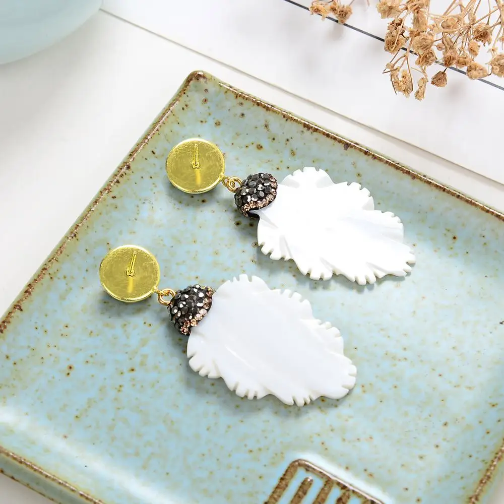 Женские Висячие серьги в форме листьев винтажные Длинные украшения из