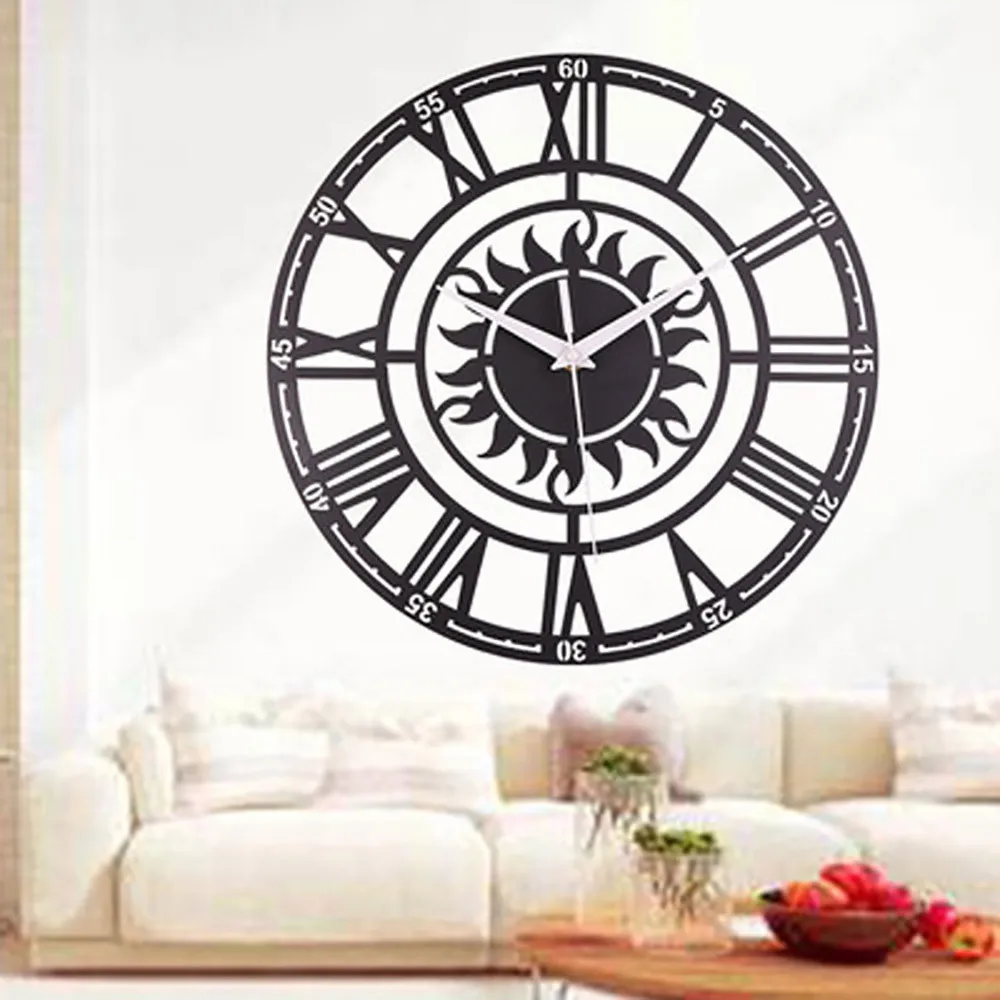 

Creative Retro Decorative Sun Roman Digital Acrylic Wall Clock