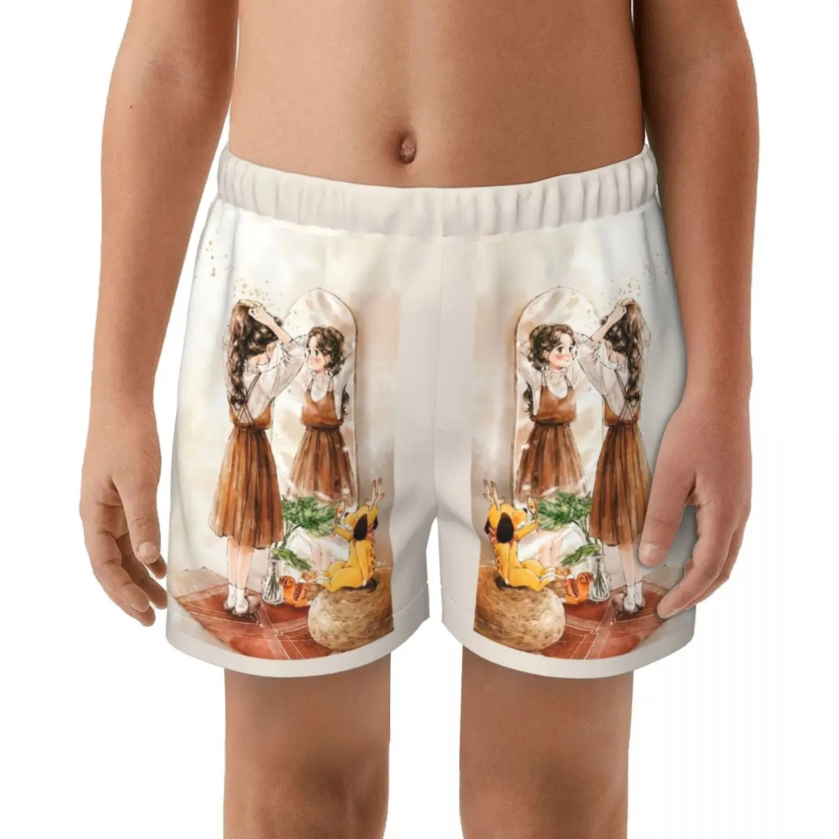 

Красивые Летние плавки для плавания для мальчиков, мужские плавки с принтом, пляжные шорты для серфинга, купальный костюм, эластичный купал...