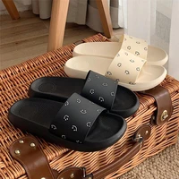 summer new lovers home cool slippers eva soft bottom bathroom bath indoor and outdoor wear lovely slippers for men and women