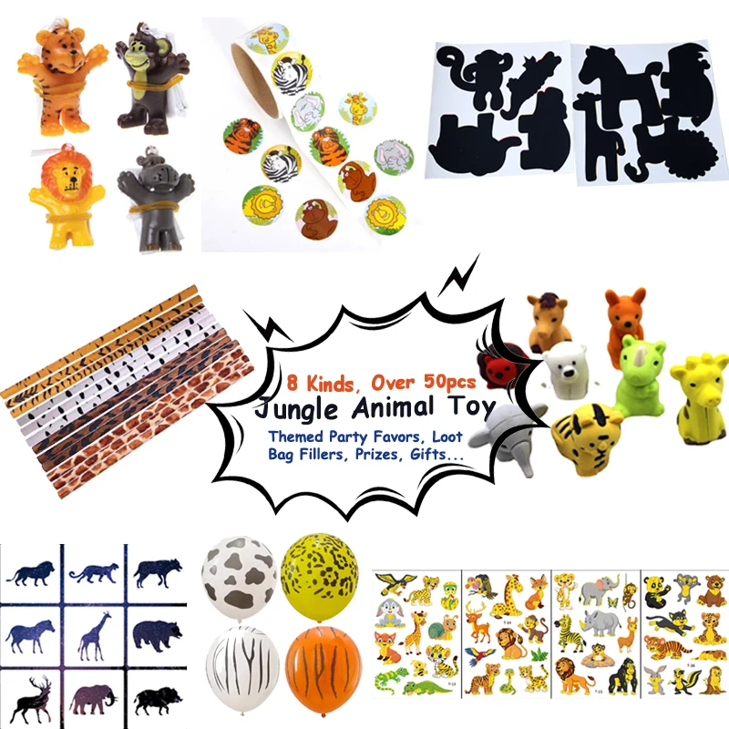 Бесплатная доставка набор игрушек в виде животных из леса джунглей 8 видов более