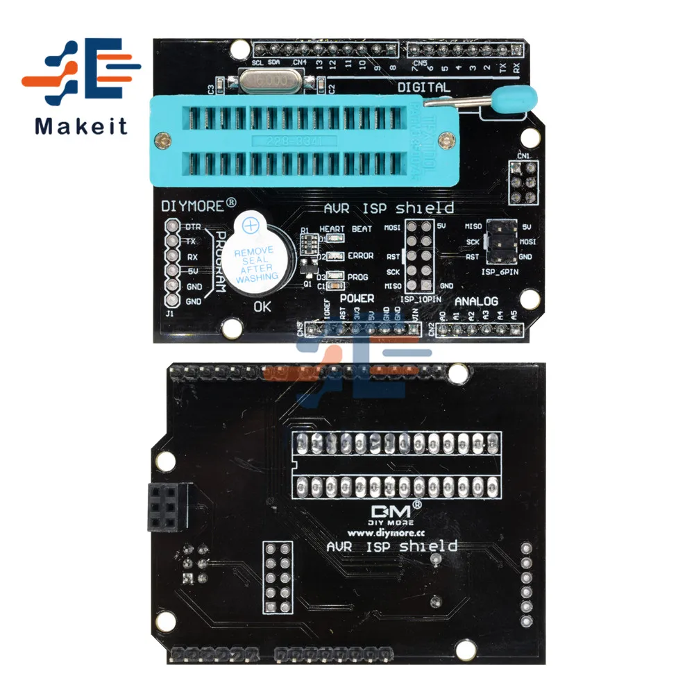 Программируемый расширительный щит AVR ISP с зуммером для Arduino R3 Mega2560 Pro Mini Atmega328P