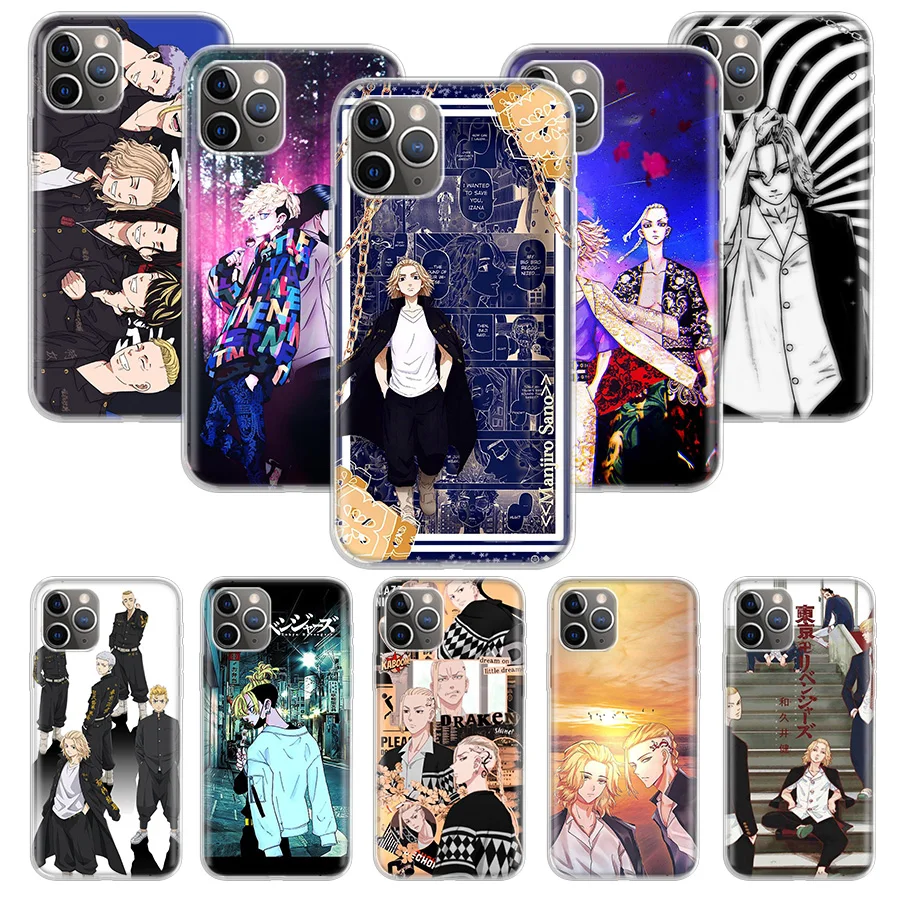 

Anime Tokyo Revengers Manga Smartphone Case Carcasa For iPhone 13 Mini 11 12 Pro Max XR X XS Max 7 8 6 6S Plus Soft Cover Coque