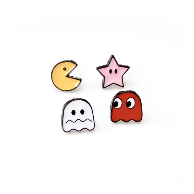 1 комплект Новые модные корейские милые серьги крошечные хирургические стальные