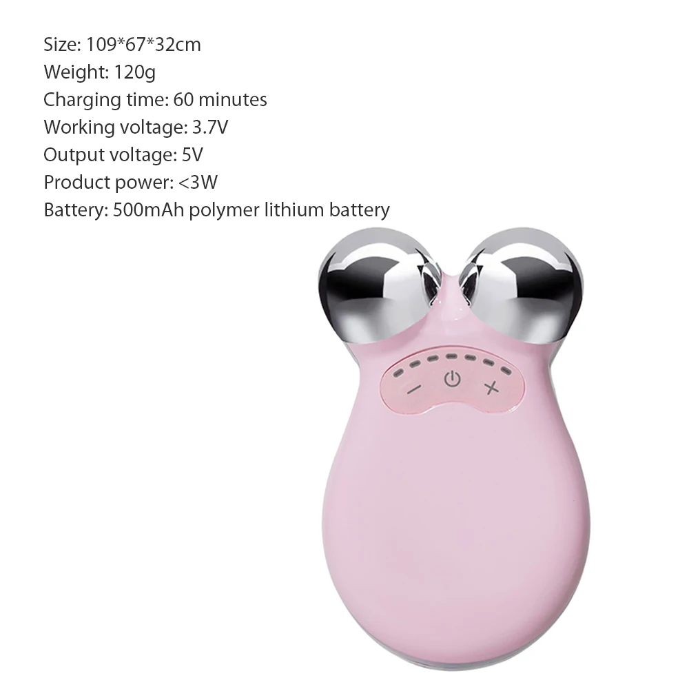 

3D Microcurrent Facial Massager Roller Electric Face Lift Machine EMS Skin Care Beauty Tool Gouache Scraper Massager For Face