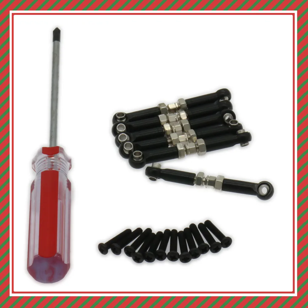 6 шт. рулевой тяги + 1 отвертка для модели Rc Hobby Car 1/18 Wltoys A959 A969 A979 K929 A580068 запчасти