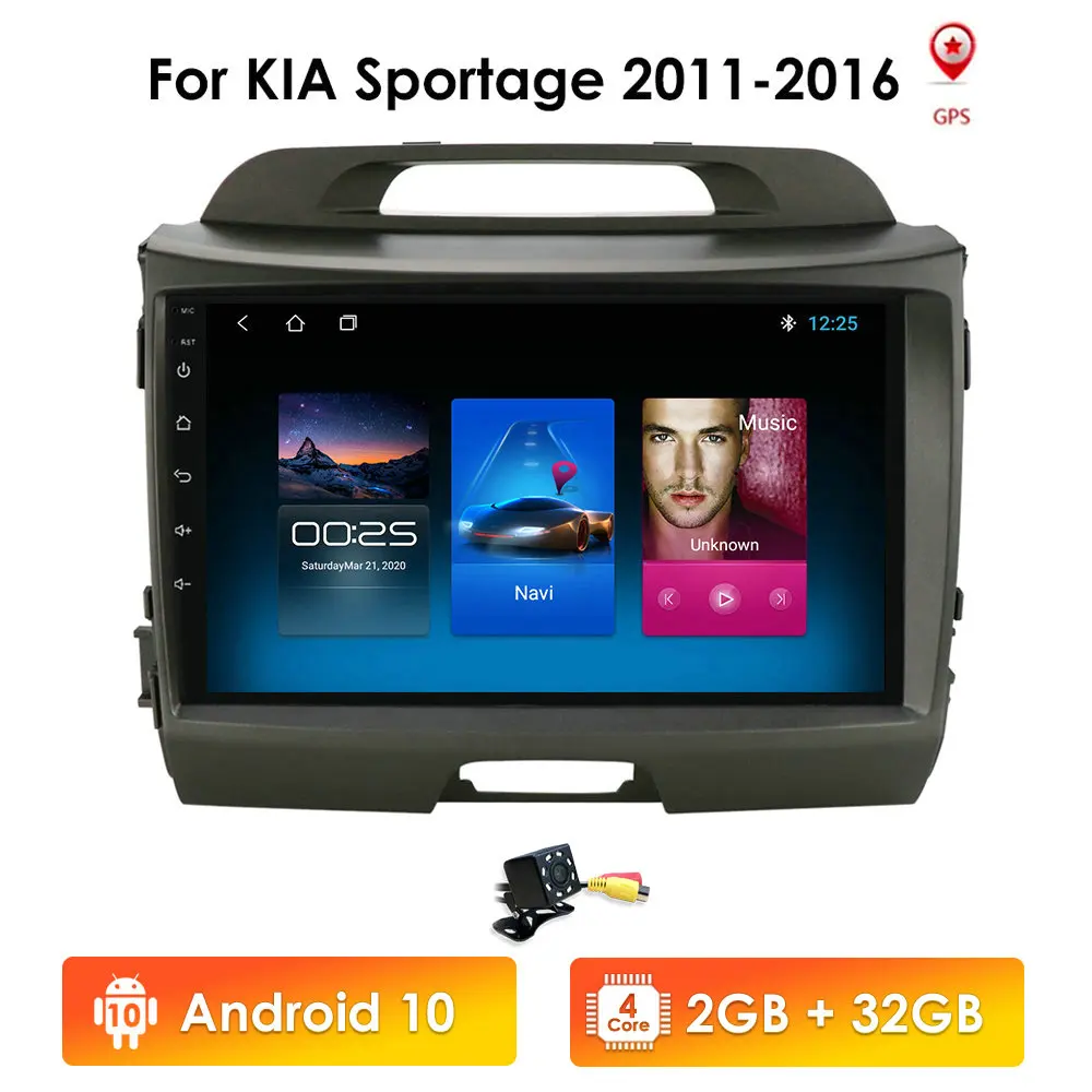 Четырехъядерный 2 ГБ + 32 стерео для Kia sportage 2011 2016 2Din автомобиля Android автомобильный