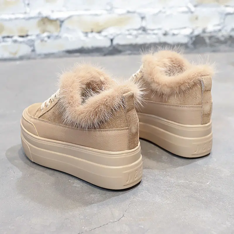 Женская обувь на платформе с толстой подошвой новинка 2019 нечеткие сапоги высоком