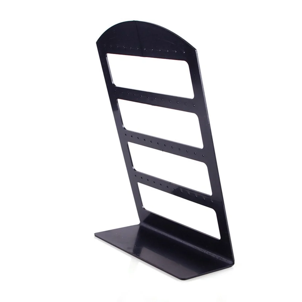 1 шт. портативный 48 отверстий серьги шпильки Дисплей Организатор Стенд черный