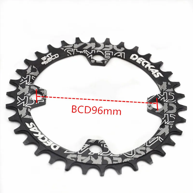 Звезда велосипедная DECKAS 96BCD круглая узкая широкая 32T 34T 36T 38T для M7000 M8000 M9000 M6000|Шатун