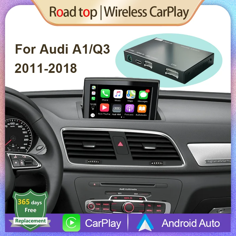Беспроводной автомобильный декодер Apple CarPlay Android для Audi A1 Q3 2011-2018 с MirrorLink AirPlay Car Play