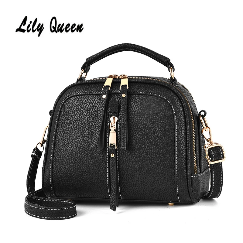 Сумка кросс боди Женская из экокожи маленький саквояж однотонный чемоданчик