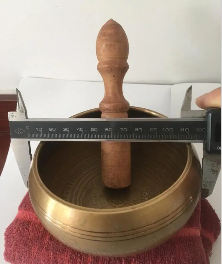 Новый тибетский буддийский Писание диаметром 12 см Поющая чаша с рисунком +