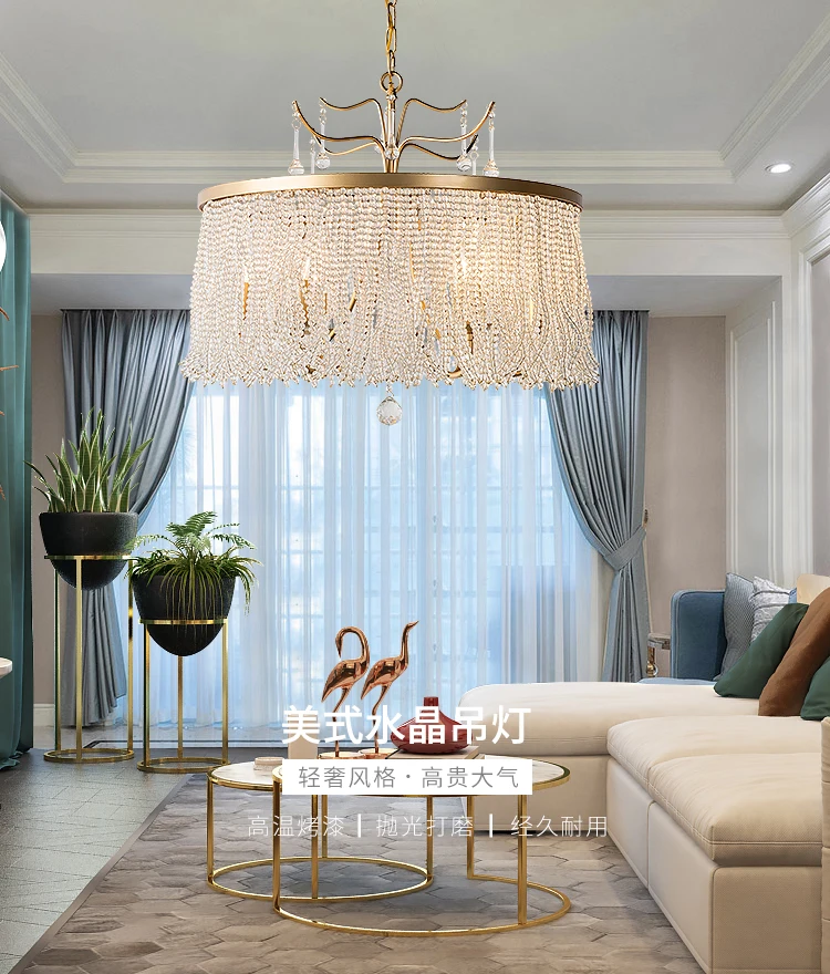 Хрустальная лампа для спальни гостиной столовой люстра роскошсветильник