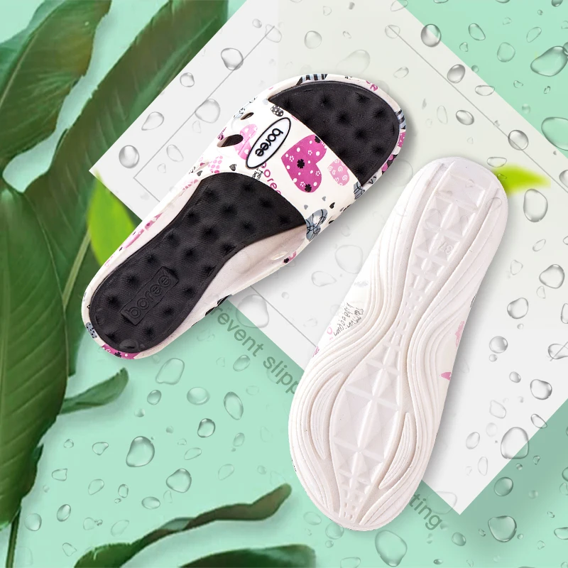 Сланцы BOREE женские домашние удобные мягкие тапочки Нескользящие Эва плоская