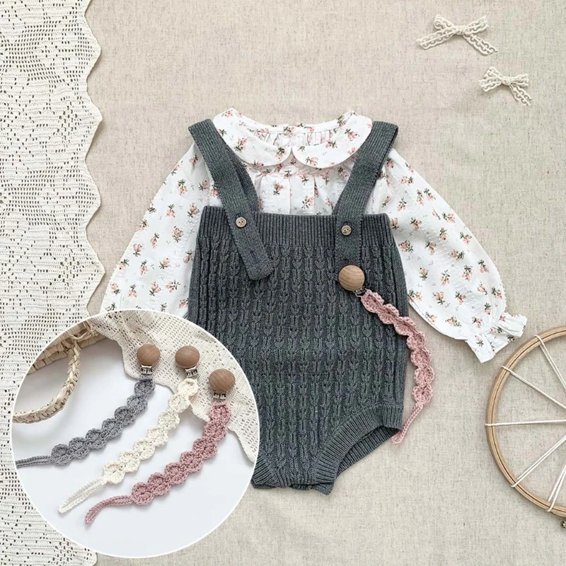 

Детская зубная щетка-пустышки для младенцев игрушки клип крючком соски с цепочкой для младенцев из чистого хлопка DIY держатель для соски-пу...