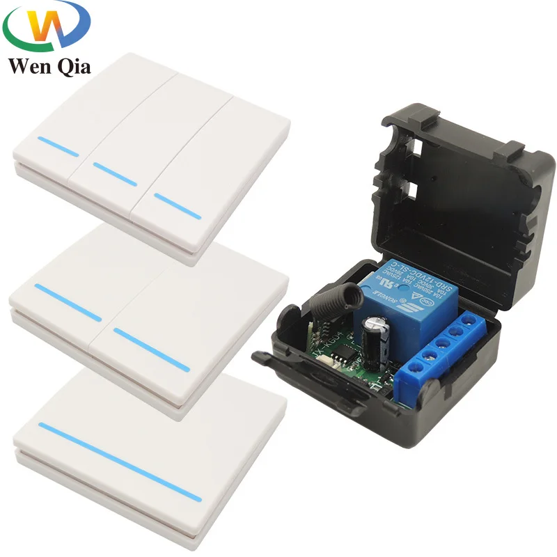 Беспроводной смарт светильник ель света 433 МГц 1/2/3 клавиши Радиочастотный пульт