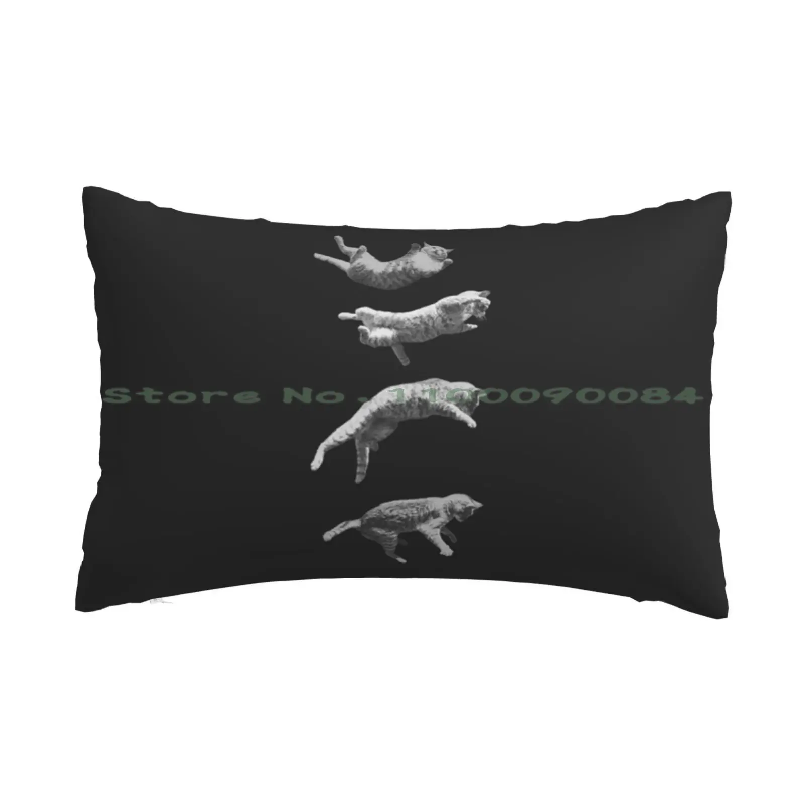 Кошки всегда приземляются на ногах (после винтажной фотографии) W Подушка Чехол