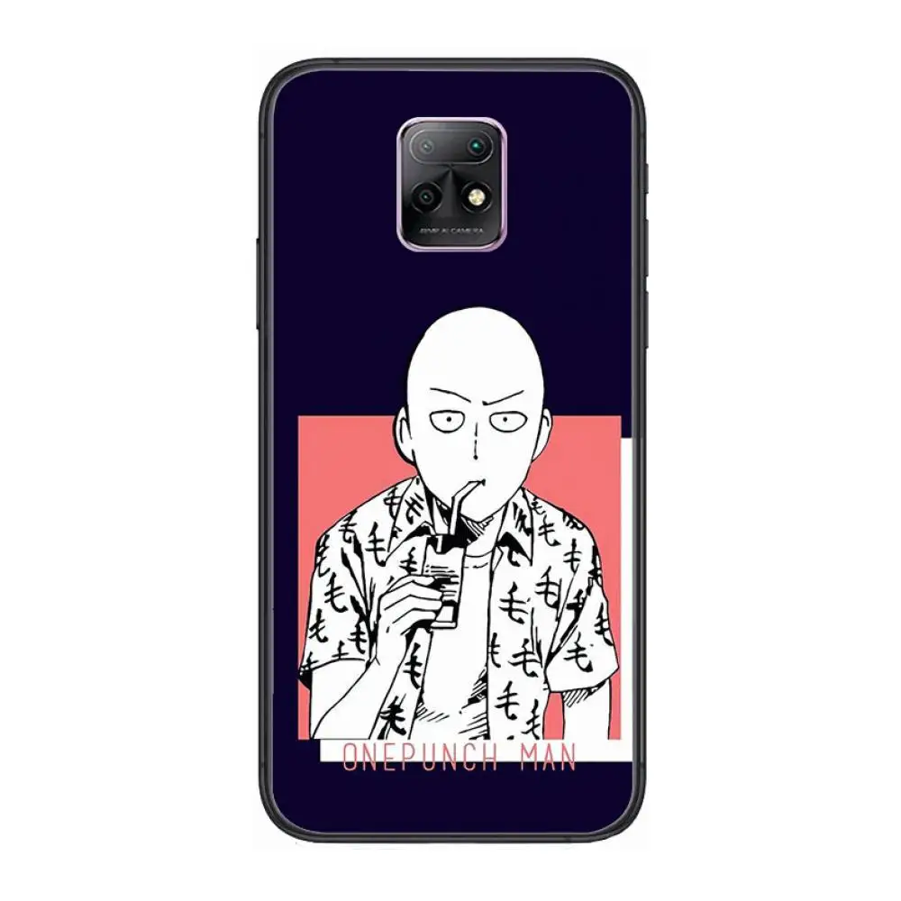

One Punch Man case Phone Case For XiaoMi Redmi 10X 9 8 7 6 5 A Pro S2 K20 T 5G Y1 Anime Black Cover Silicone Back Pretty