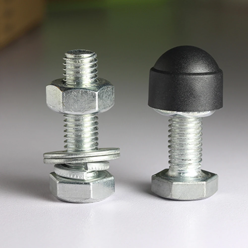 

20/50Pcs M4 M5 M6 M8 M10 M12 Bolt Nut Dome Protection Caps Covers Exposed Hexagon Plastic