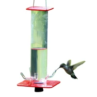 tube hummingbird feeder hanging wild bird feeder for outdoor yard patio tree decor