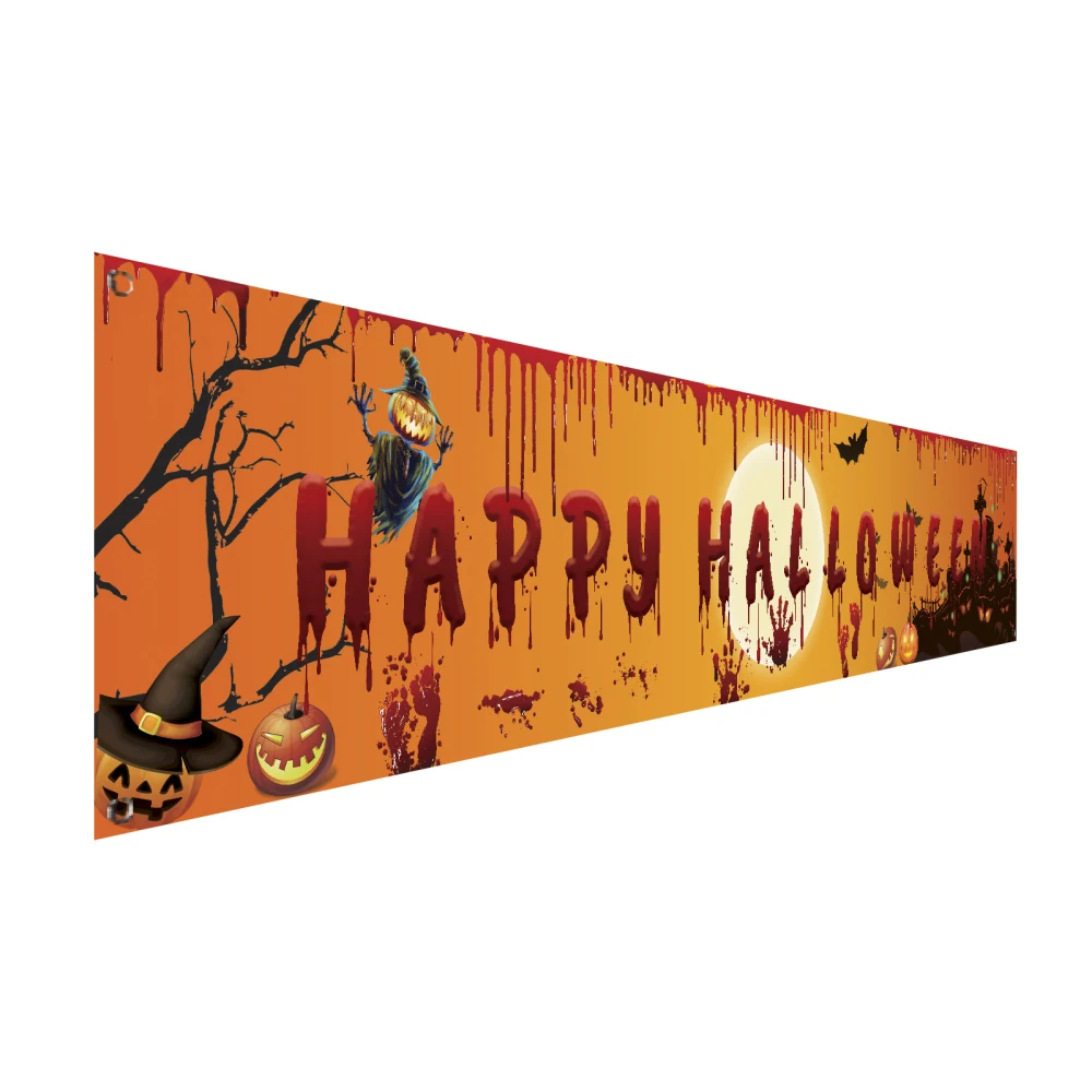 

Женская настенная подвеска-баннер, забавный праздничный пугающий праздничный флаг из полиэстера, 250*49 см