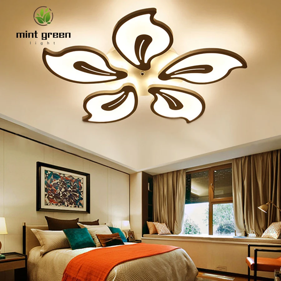 Современные светодиодные люстры акриловые светильники с железным каркасом для