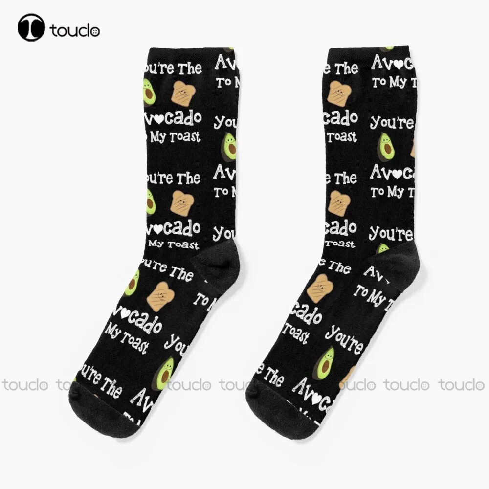 

You'Re The Avocado To My Toast Socks Unisex Adult Teen Youth Socks Personalized Custom 360° Digital Print Hd High Quality