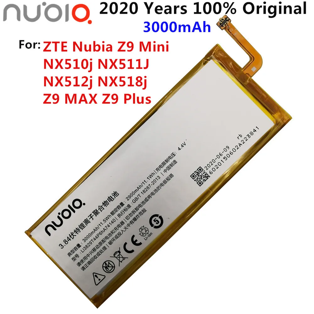 3 84 V 3000 мА/ч Li3829T44P6hA74140 для ZTE Nubia Z9 мини NX510j NX511J NX512j NX518j MAX плюс Батарея|Аккумуляторы