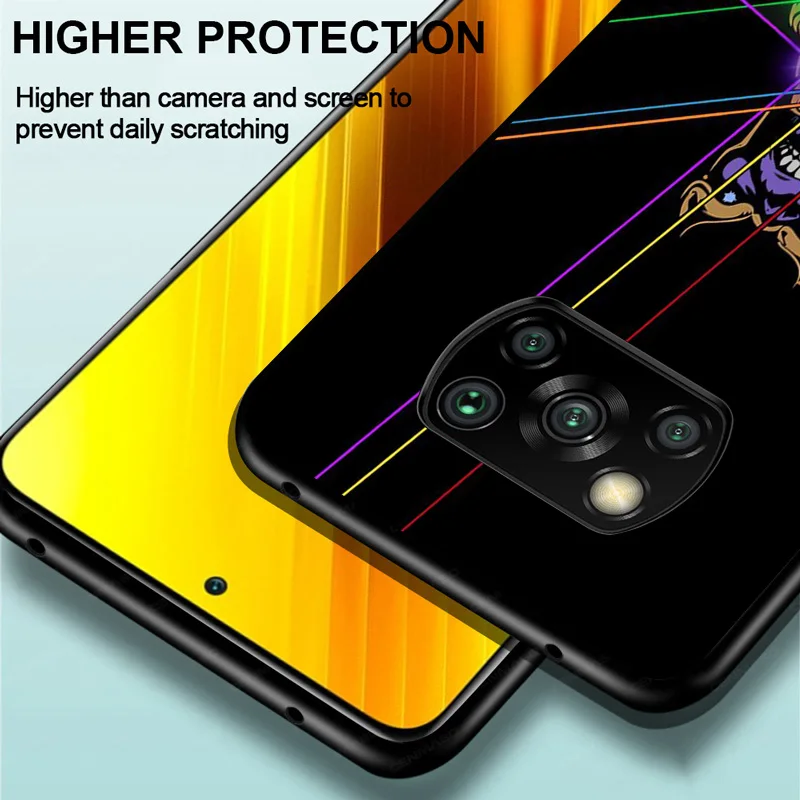 

Marvel Avengers Thanos For Xiaomi Poco C3 M3 M2 X3 NFC X2 F3 F2 F1 Mi Play Mix 3 A3 A2 Lite Pro TPU Silicone Black Phone Case