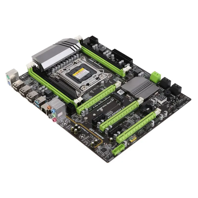 Процессор X79 Turbo moederbord LGA2011 ATX USB3.0 SATA3 PCI E NVME M.2 SSD ondersteuning REG ECC geheugen en Xeon E5|Сенсорный