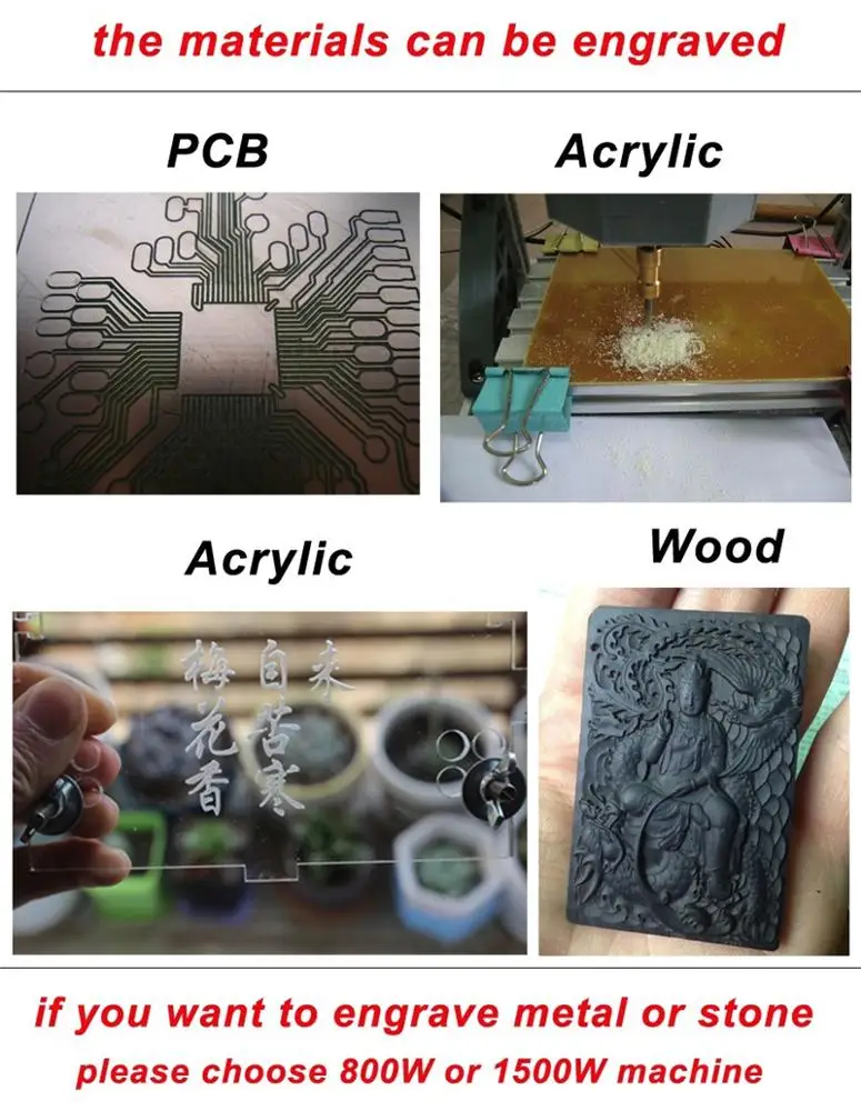 

Mini CNC 1610 + 500mw 2 in 1 laser CNC metal engraving machine wood router