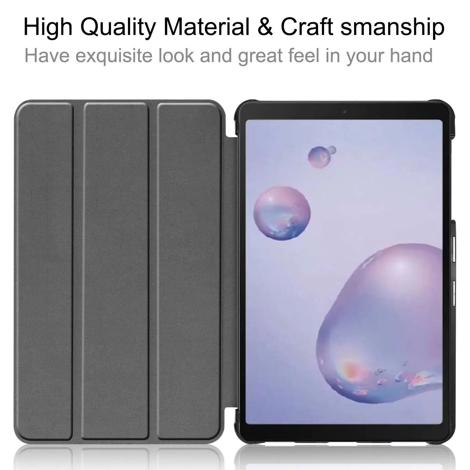 Чехол для Samsung Galaxy Tab A 8 4 чехол планшета 2020 ультра тонкий искусственная кожа три