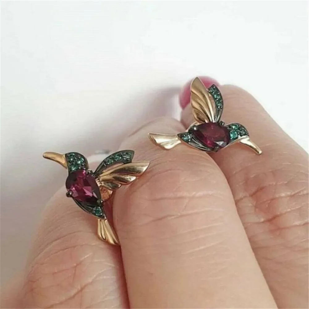 

QWC New Fashion Little Bird Long Drop Earrings For Women Elegant Cute Animal Tassel Ear Jewelry Party Dating Unique Girl Gift