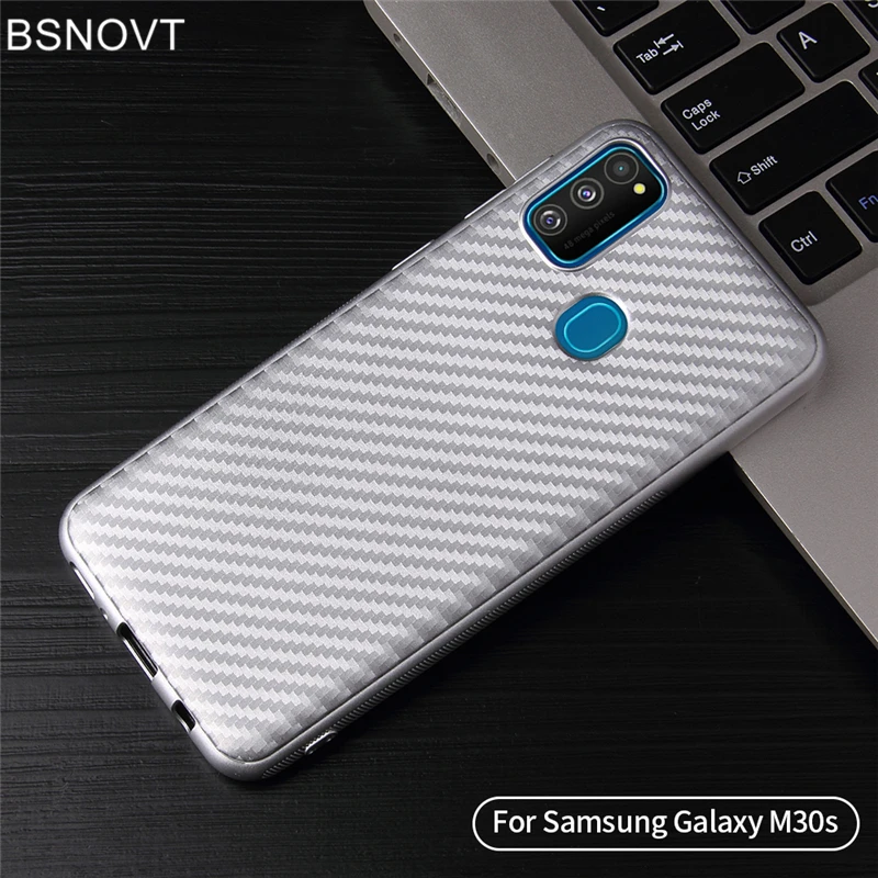 Silver Для samsung Galaxy M30s Чехол Мягкий ТПУ силиконовый тонкий бампер чехол для samsung Galaxy M30s чехол для samsung M30s чехол 6," BSNOVT - Цвет: Silver